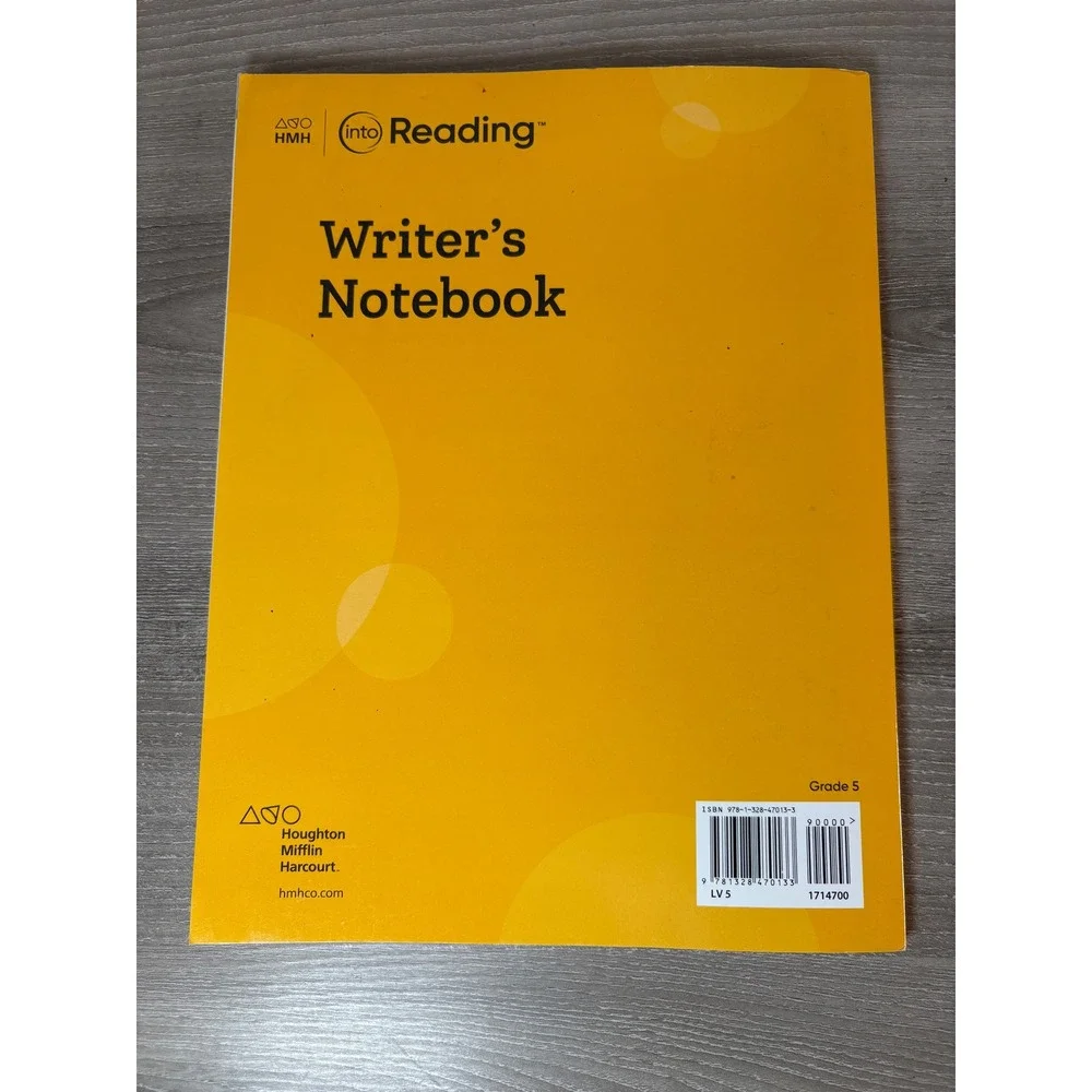 HMH Into Reading Writer's‎ Notebook Grade 5 Workbook Student Edition